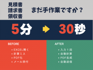 見積・請求・領収書 自動連動テンプレート【Googleスプレッドシート版】