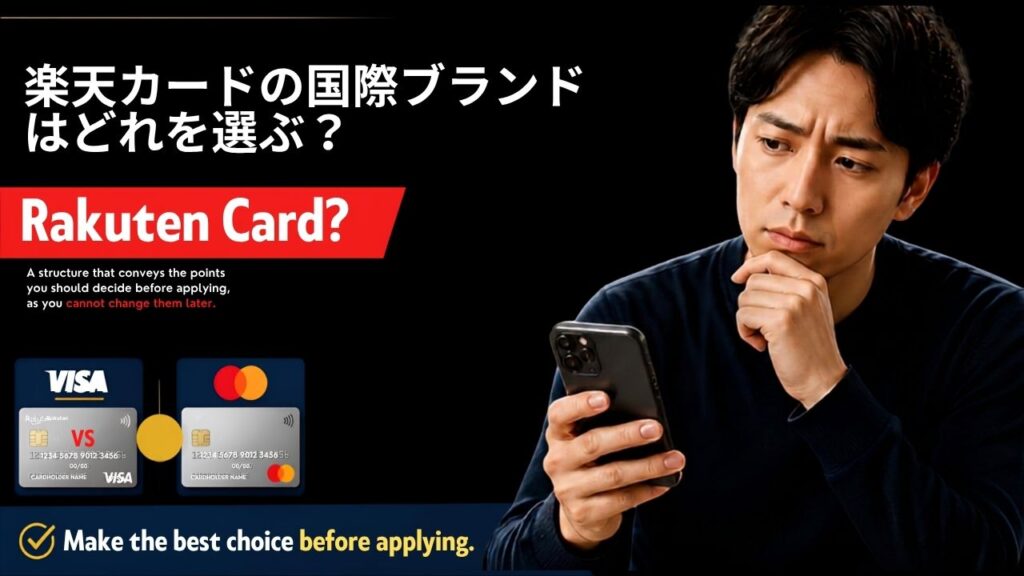 楽天カードの国際ブランドはどれを選ぶ？あとから変更できないので、申し込む前に決めておきたいこと